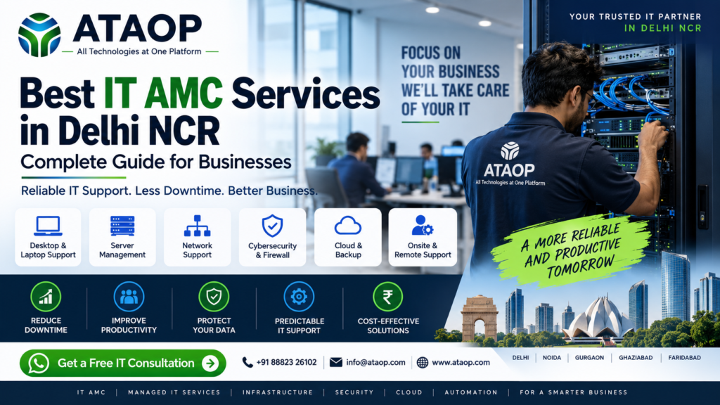IT AMC Services in Delhi NCR for Business IT Infrastructure